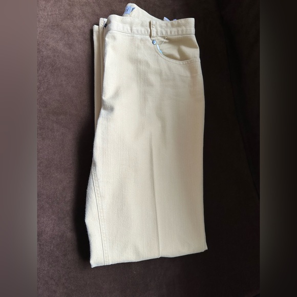 Ted Nicol Yellow pleaded straight Leg Pockets on back And Front  Low Rise SZ 30 - Picture 3 of 10